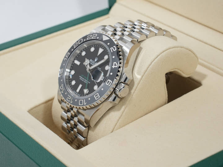 Rolex GMT-Master II Ref. 126710GRNR Stainless Steel Black Dial Jubilee Bracelet Unused y2wdsnzz
