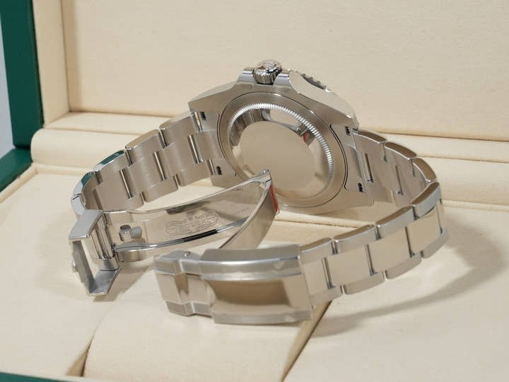 Rolex GMT-Master II Ref. 126710GRNR Stainless Steel Black Dial Oyster Bracelet Unused qqrq9w5f