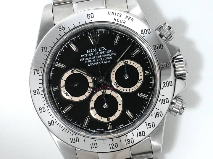 ロレックス デイトナ エルプリメロ Ref.16520 ステンレススチール ブラック文字盤 美中古 aa7e442g