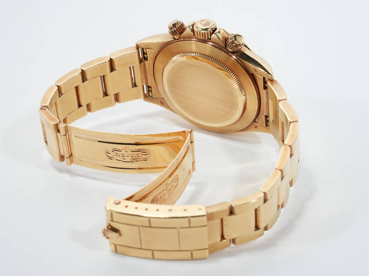 ロレックス デイトナ エルプリメロ Ref.16528 イエローゴールド ブラック文字盤 中古 bh2fmi93