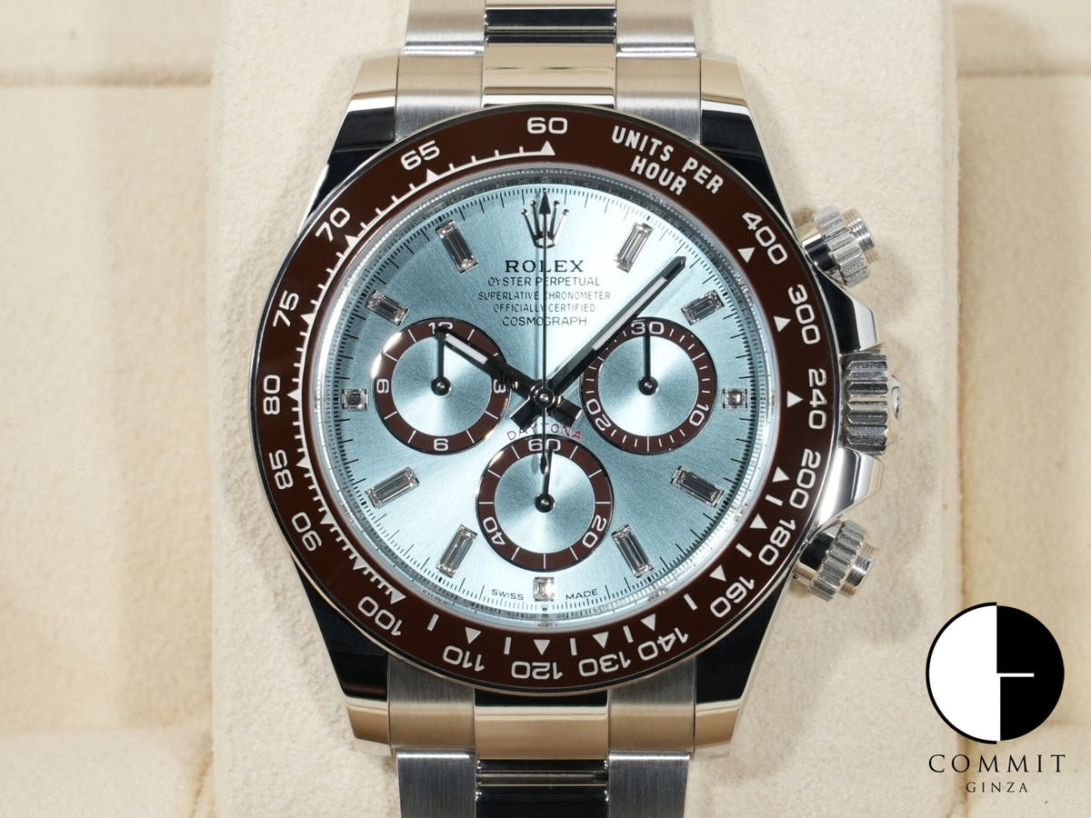 Rolex Daytona Ref. 126506A Platinum Ice Blue Dial with 11 Diamond Markers, Unused.  (6nvfmg5b appears to be an internal reference number and is not translated)