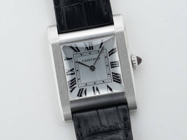 カルティエ タンク ノルマル Ref.WGTA0109 プラチナ シルバー文字盤 美中古 j8vyjv4j