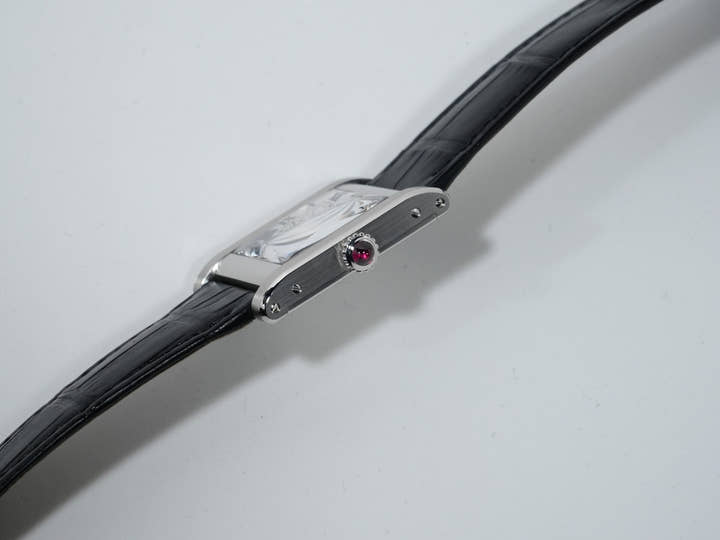 カルティエ タンク ノルマル Ref.WGTA0109 プラチナ シルバー文字盤 美中古 j8vyjv4j