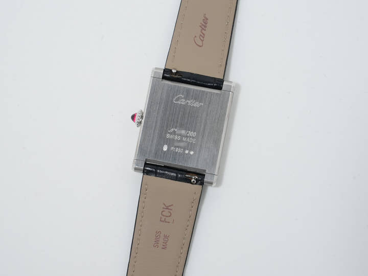 カルティエ タンク ノルマル Ref.WGTA0109 プラチナ シルバー文字盤 美中古 j8vyjv4j