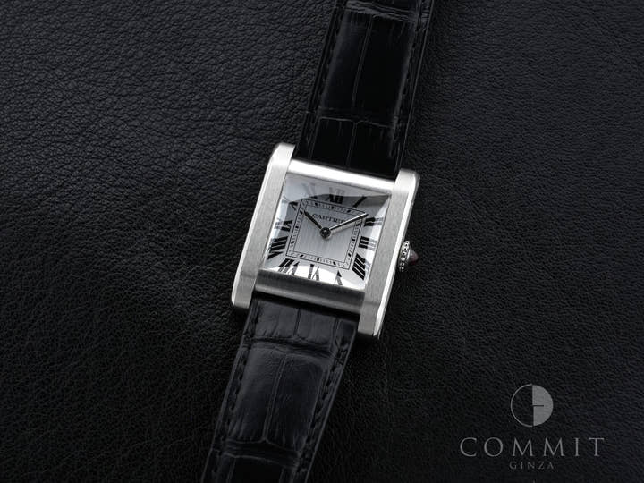 カルティエ タンク ノルマル Ref.WGTA0109 プラチナ シルバー文字盤 美中古 j8vyjv4j