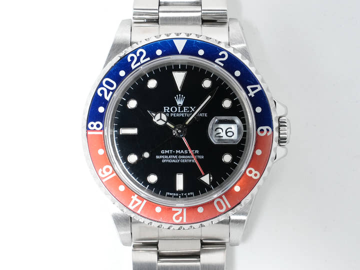 ロレックス GMTマスター Ref.16700 ステンレススチール ブラック文字盤 オイスターブレスレット 美中古 gtbqvccr