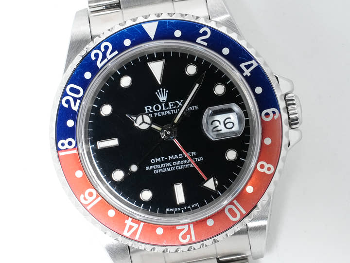 ロレックス GMTマスター Ref.16700 ステンレススチール ブラック文字盤 オイスターブレスレット 美中古 gtbqvccr