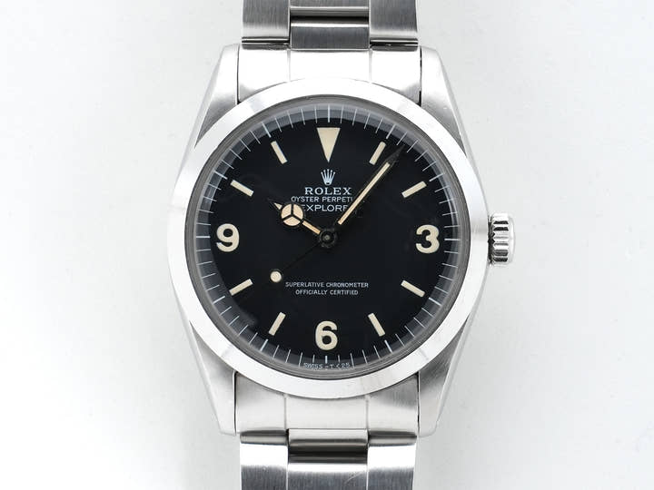 ロレックス エクスプローラーI Ref.1016 ステンレススチール ブラック文字盤 中古 6qmxmneq