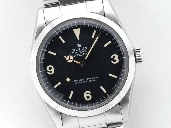 ロレックス エクスプローラーI Ref.1016 ステンレススチール ブラック文字盤 中古 6qmxmneq