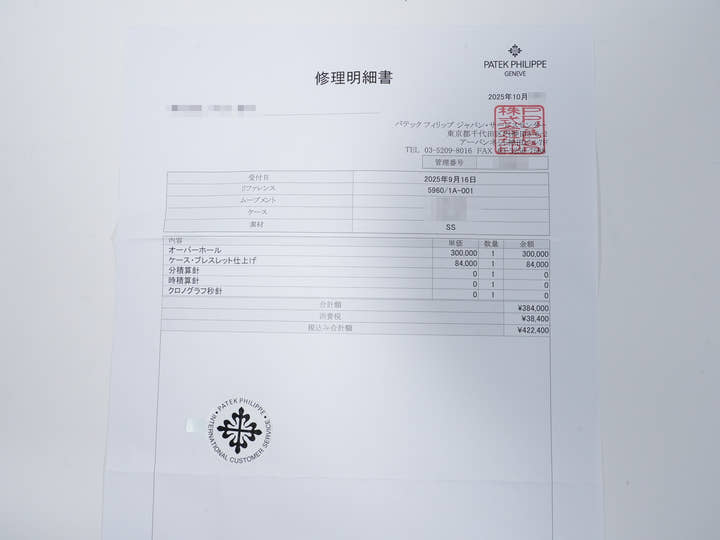 パテックフィリップ アニュアルカレンダー クロノグラフ TIFFANY&CO. Ref.5960/1A-001 ステンレススチール シルバー文字盤 美品 a9ee7ywt