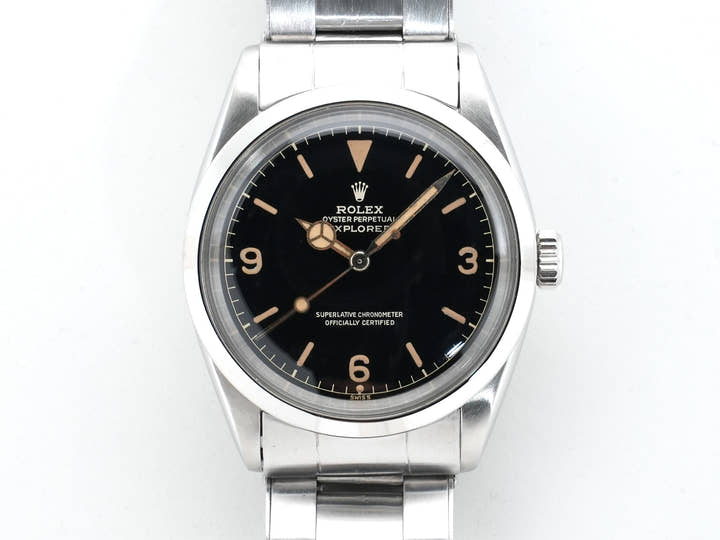 ロレックス エクスプローラーI Ref.1016 ステンレススチール ブラック文字盤 中古 ycwyv2yj