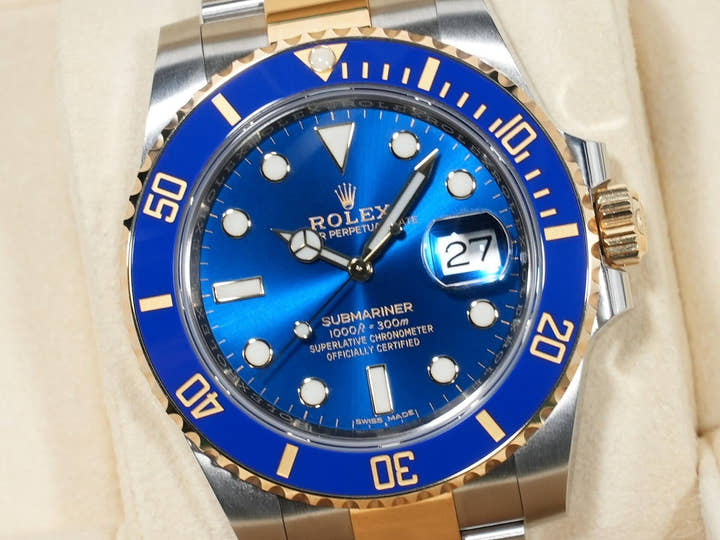 ロレックス サブマリーナー デイト Ref.116613LB ステンレススチール/イエローゴールド ブルー文字盤 美品 rg9mie2e
