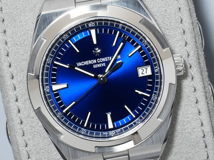 ヴァシュロンコンスタンタン オーヴァーシーズ オートマティック Ref.4520V/210A-B128 ステンレススチール ブルー文字盤 美中古 xtoskyfy