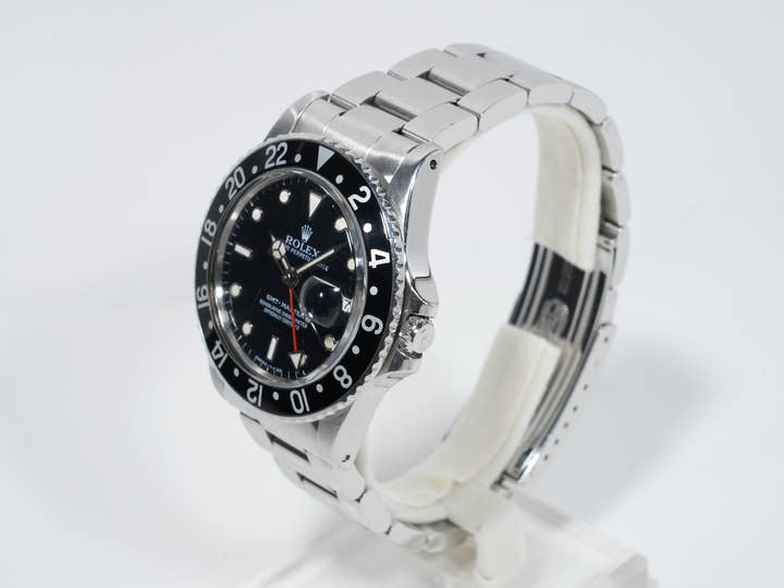 ロレックス GMTマスター Ref.16750 ステンレススチール ブラック文字盤 オイスターブレスレット 中古 yxsqbn9s