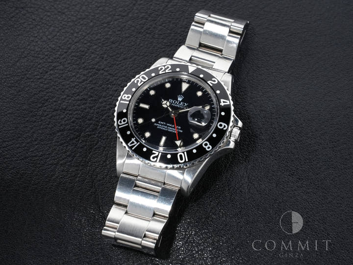 ロレックス GMTマスター Ref.16750 ステンレススチール ブラック文字盤 オイスターブレスレット 中古 yxsqbn9s