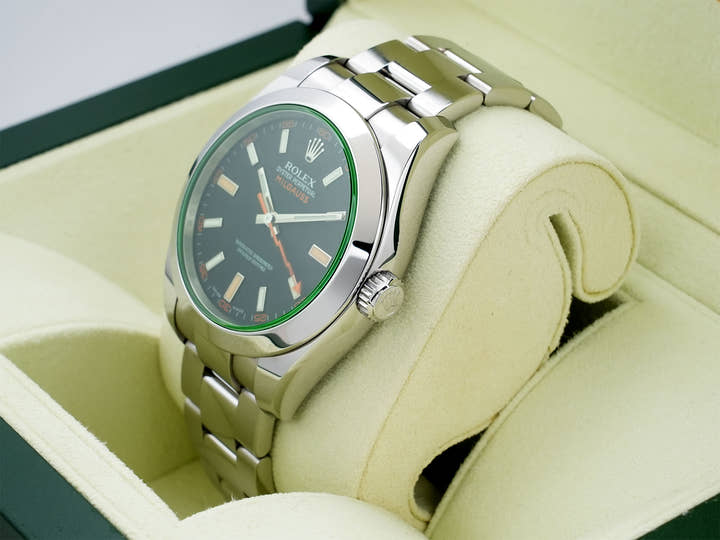Rolex Milgauss Ref. 116400GV Stainless Steel Black Dial Pre-owned nkc2qxa6