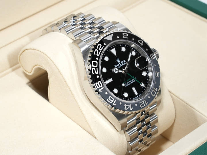 ロレックス GMTマスターII Ref.126710GRNR ステンレススチール ブラック文字盤 ジュビリーブレスレット 未使用 3zdoeskv
