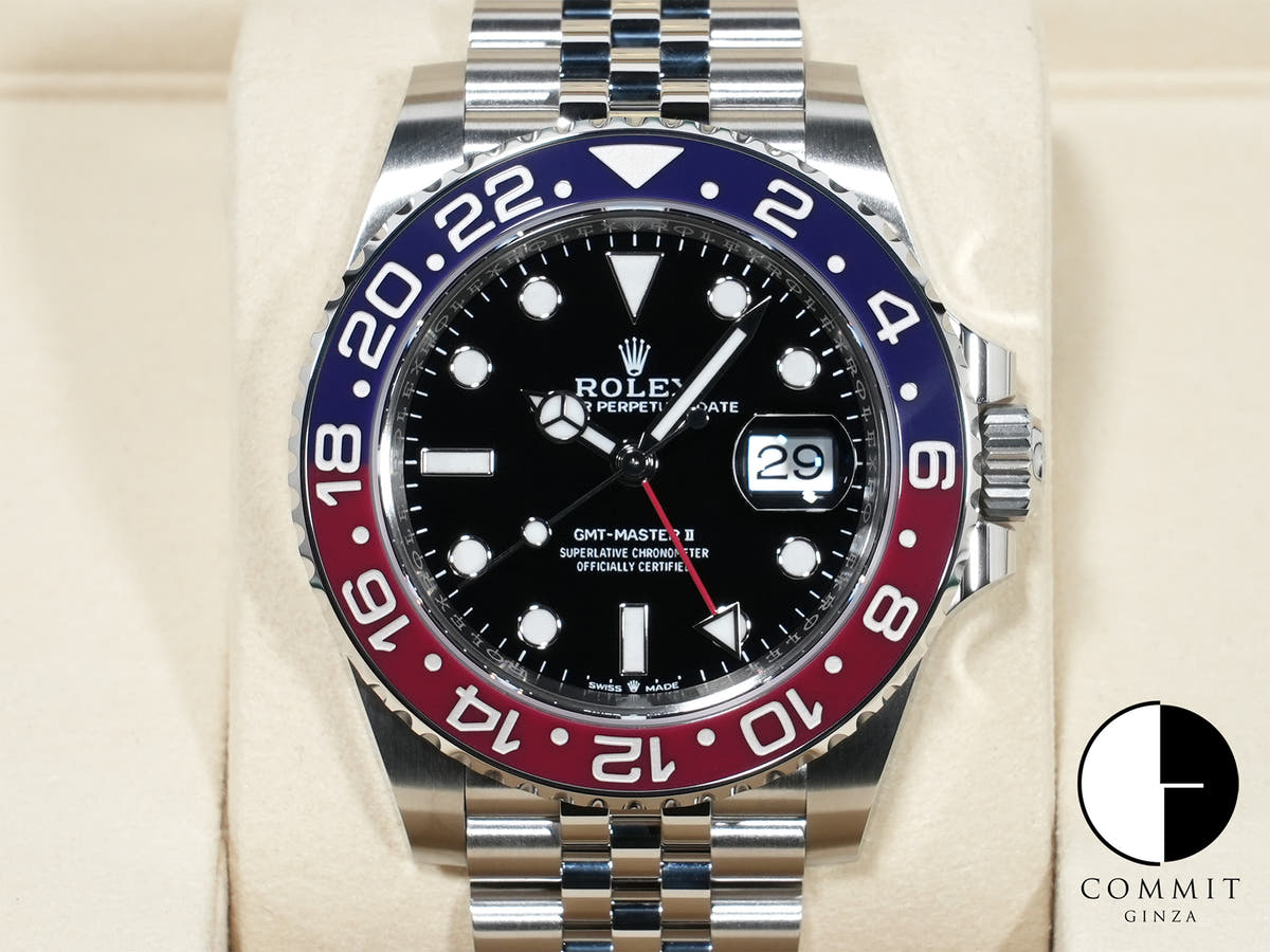 ロレックス GMTマスターII Ref.126710BLRO ステンレススチール ブラック文字盤 ジュビリーブレスレット 未使用 a65zesza