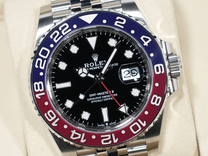 ロレックス GMTマスターII Ref.126710BLRO ステンレススチール ブラック文字盤 ジュビリーブレスレット 未使用 a65zesza