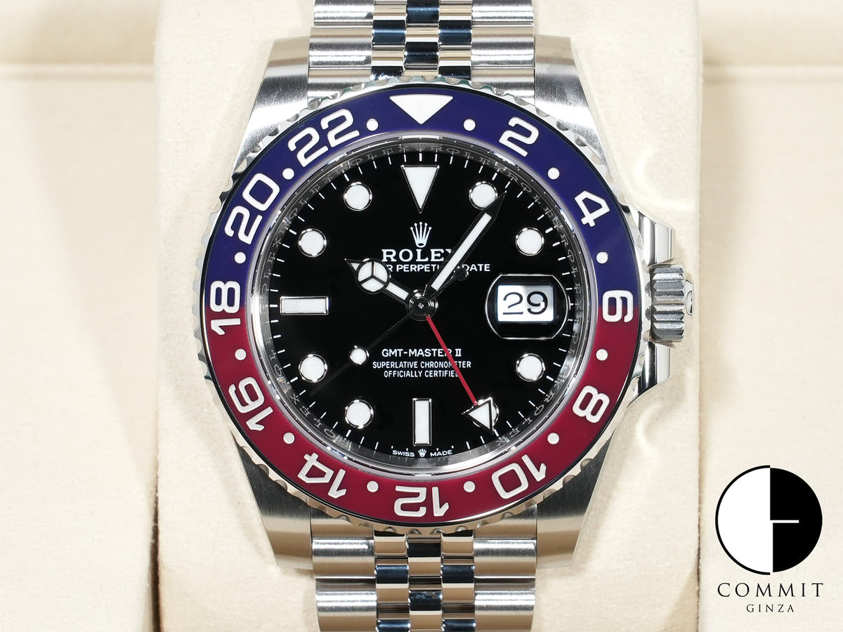 ロレックス GMTマスターII Ref.126710BLRO ステンレススチール ブラック文字盤 ジュビリーブレスレット 未使用 yvmqizux
