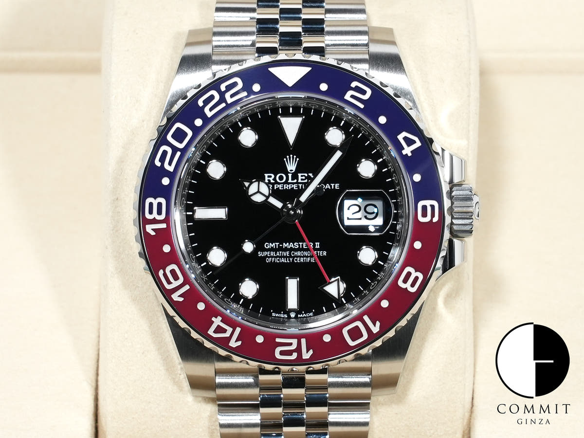 ロレックス GMTマスターII Ref.126710BLRO ステンレススチール ブラック文字盤 ジュビリーブレスレット 未使用 d2me8q7w