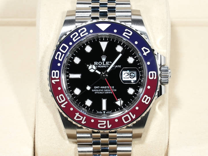 ロレックス GMTマスターII Ref.126710BLRO ステンレススチール ブラック文字盤 ジュビリーブレスレット 未使用 d2me8q7w