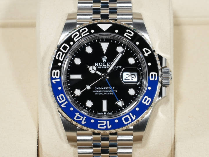ロレックス GMTマスターII Ref.126710BLNR ステンレススチール ブラック文字盤 ジュビリーブレスレット 未使用 tsu76ndh