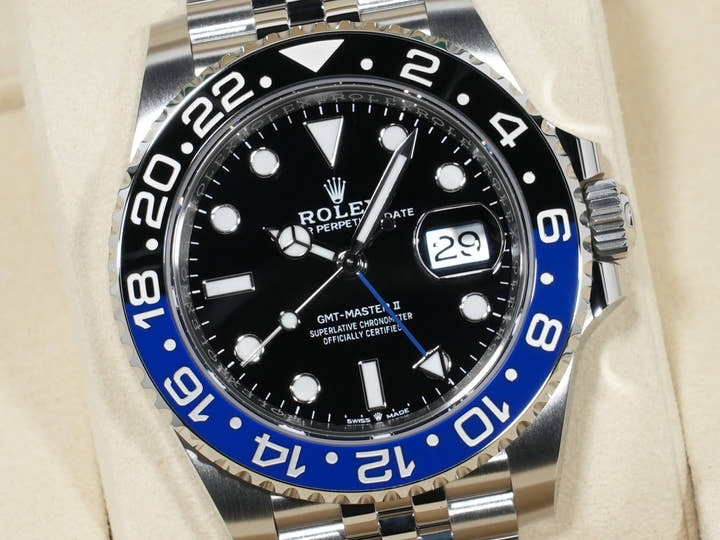 ロレックス GMTマスターII Ref.126710BLNR ステンレススチール ブラック文字盤 ジュビリーブレスレット 未使用 tsu76ndh