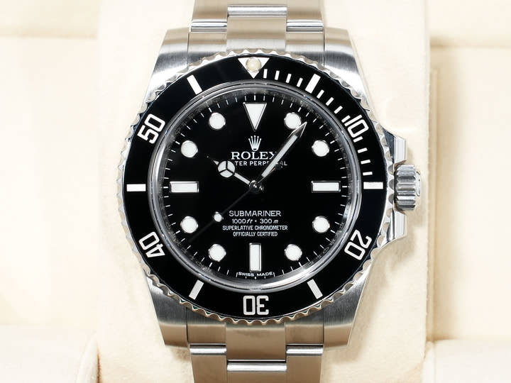 ロレックス サブマリーナー ノンデイト Ref.114060 ステンレススチール ブラック文字盤 美中古 gsgnbo6y