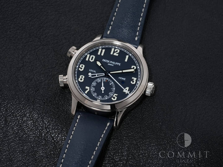 パテックフィリップ カラトラバ パイロット トラベルタイム Ref.7234G-001 ホワイトゴールド ブルー文字盤 美品 sbbxea2i