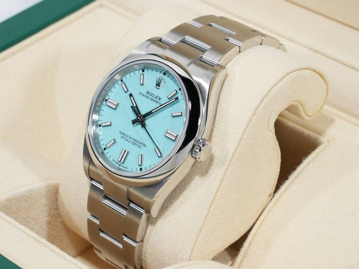 ロレックス オイスターパーペチュアル36 Ref.126000 ステンレススチール ターコイズ文字盤 美品 atcx39fc