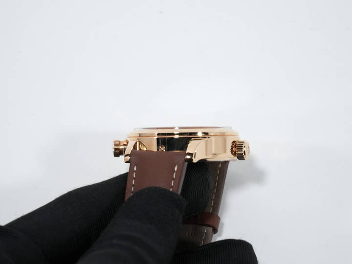 パテックフィリップ カラトラバ パイロット トラベルタイム Ref.7234R-001 ローズゴールド ブラウン文字盤 美中古 v46geafb