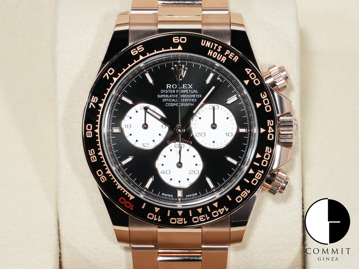 ロレックス デイトナ Ref.126525LN エバーローズゴールド ブライトブラック文字盤 未使用 4qb7ts2t
