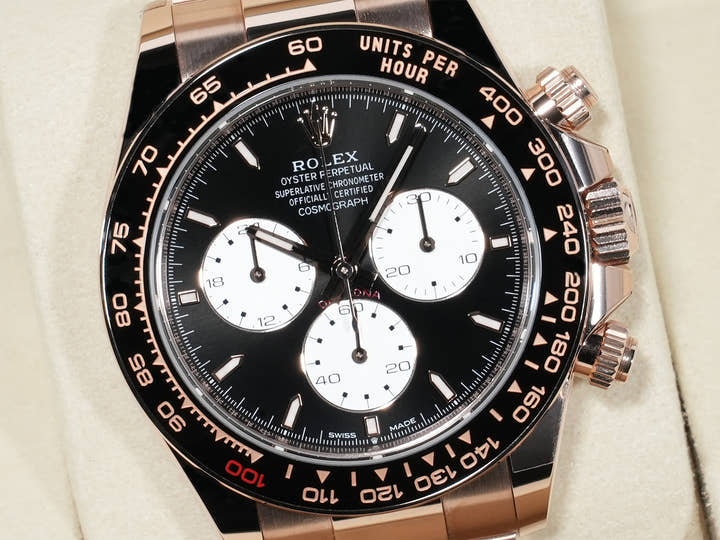 ロレックス デイトナ Ref.126525LN エバーローズゴールド ブライトブラック文字盤 未使用 4qb7ts2t