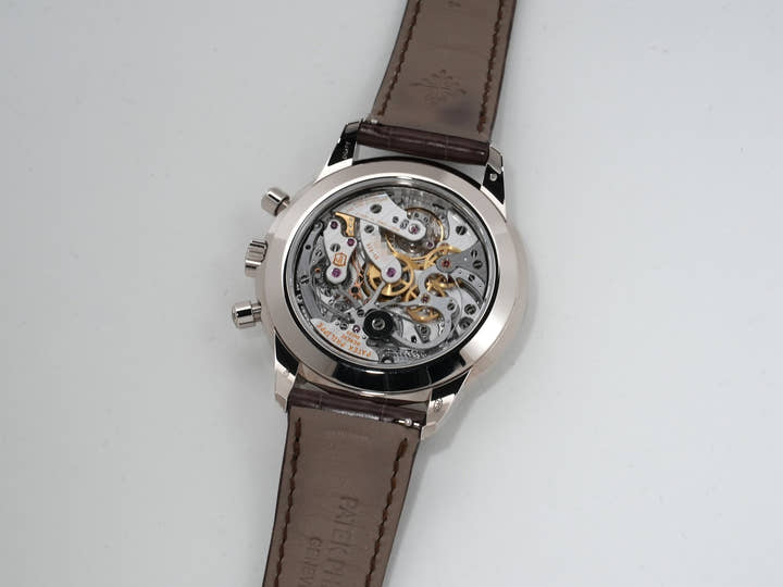 パテックフィリップ クロノグラフ Ref.5172G-010 ホワイトゴールド ローズゴールドメッキのオパーリン文字盤 美中古 5da6nzdo