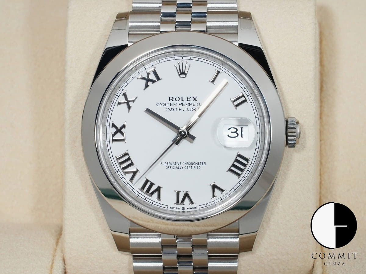 Rolex Datejust 41 Ref. 126300 Stainless Steel White Dial Jubilee Bracelet Unused ut5rfh4v