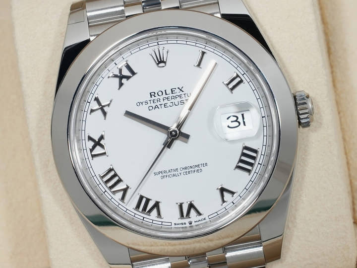 Rolex Datejust 41 Ref. 126300 Stainless Steel White Dial Jubilee Bracelet Unused ut5rfh4v