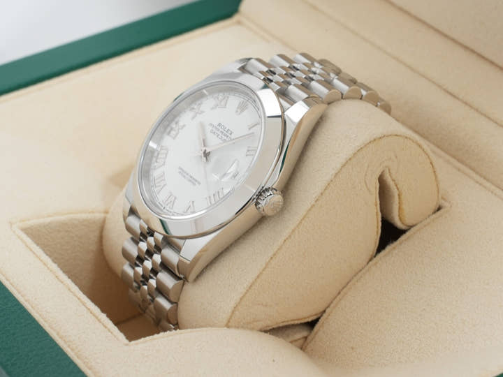 Rolex Datejust 41 Ref. 126300 Stainless Steel White Dial Jubilee Bracelet Unused ut5rfh4v