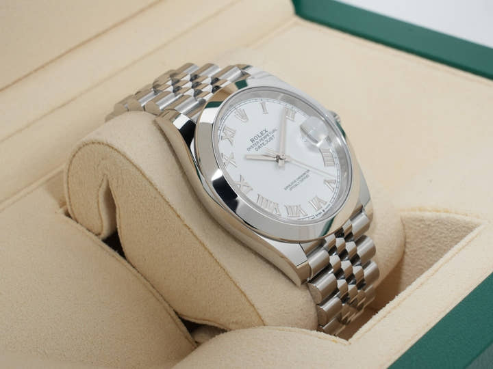 Rolex Datejust 41 Ref. 126300 Stainless Steel White Dial Jubilee Bracelet Unused ut5rfh4v