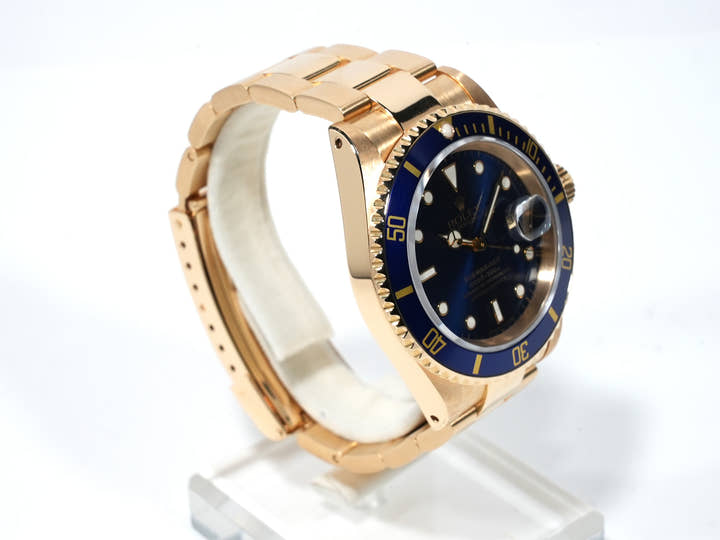 ロレックス サブマリーナー デイト Ref.16618 イエローゴールド ブルー文字盤 美中古 cnzvpx4m