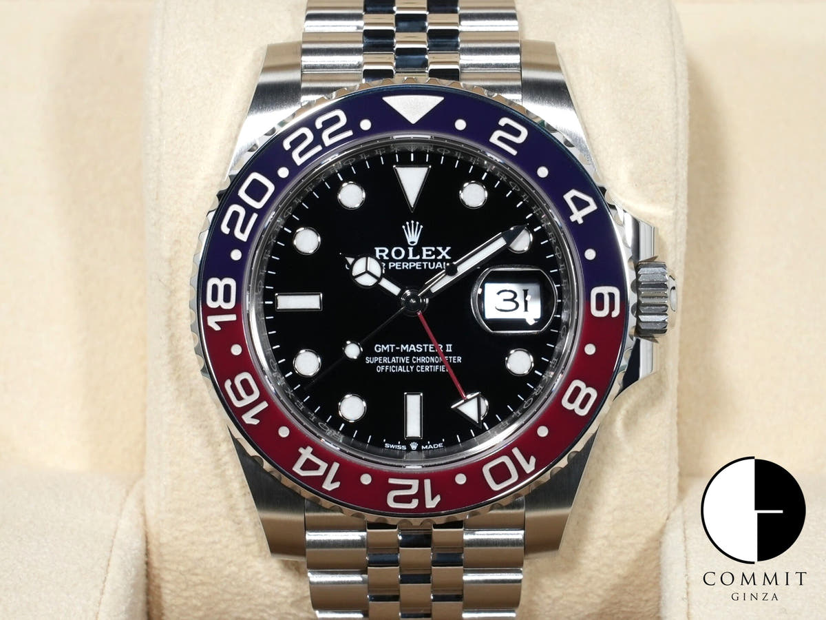 Rolex GMT-Master II Ref. 126710BLRO Stainless Steel with Black Dial and Jubilee Bracelet, Excellent Condition, 5ua2irgo
