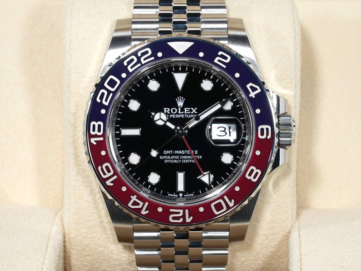 Rolex GMT-Master II Ref. 126710BLRO Stainless Steel with Black Dial and Jubilee Bracelet, Excellent Condition, 5ua2irgo