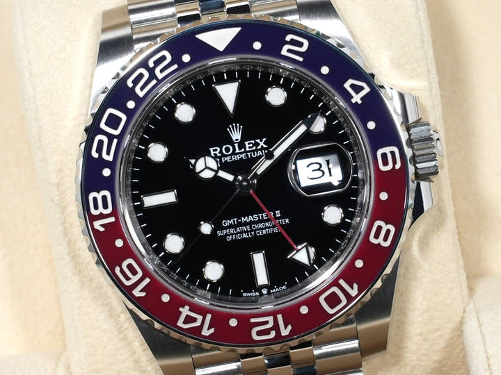 Rolex GMT-Master II Ref. 126710BLRO Stainless Steel with Black Dial and Jubilee Bracelet, Excellent Condition, 5ua2irgo