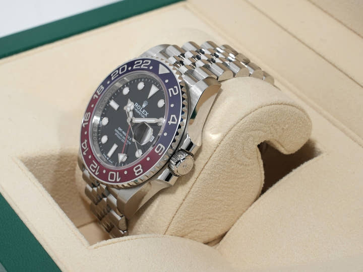 Rolex GMT-Master II Ref. 126710BLRO Stainless Steel with Black Dial and Jubilee Bracelet, Excellent Condition, 5ua2irgo
