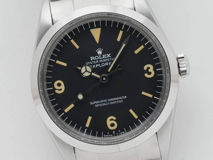 ロレックス エクスプローラーI Ref.1016 ステンレススチール ブラック文字盤 美中古 5gqz3459