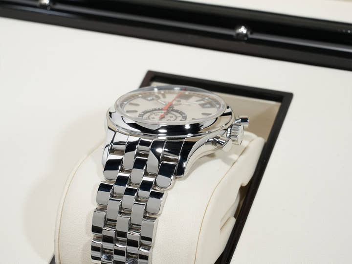 パテックフィリップ アニュアルカレンダー クロノグラフ Ref.5960/1A-001 ステンレススチール シルバー文字盤 中古 5whq4xwc