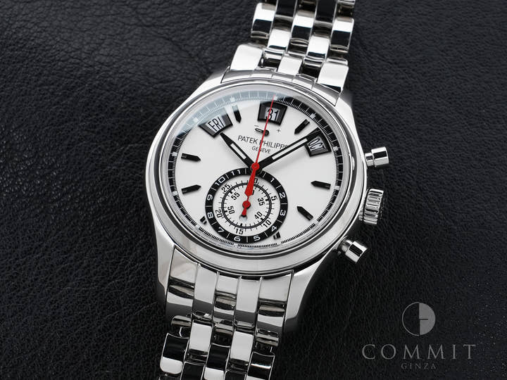 パテックフィリップ アニュアルカレンダー クロノグラフ Ref.5960/1A-001 ステンレススチール シルバー文字盤 中古 5whq4xwc