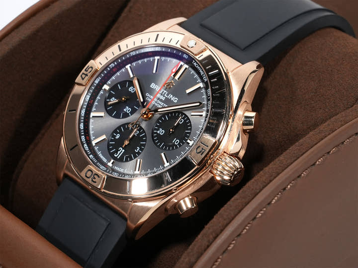 ブライトリング クロノマット B01 42 Ref.RB0134101B1S1 レッドゴールド グレー文字盤 中古 6esk7r2u