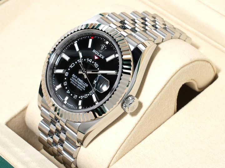 Rolex Sky-Dweller Ref. 336934 Stainless Steel/White Gold Black Dial Jubilee Bracelet Unused c4hd4mka