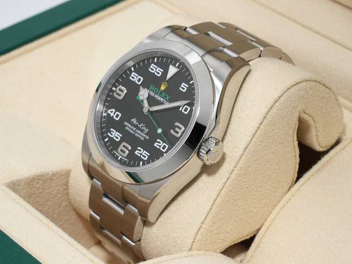 Rolex Air-King Ref. 116900 Stainless Steel Black Dial Oyster Bracelet Unused 9g43b5u6